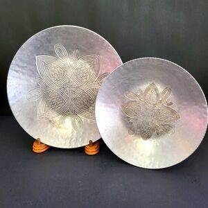 Vintage Canterbury Arts Aluminum Plates